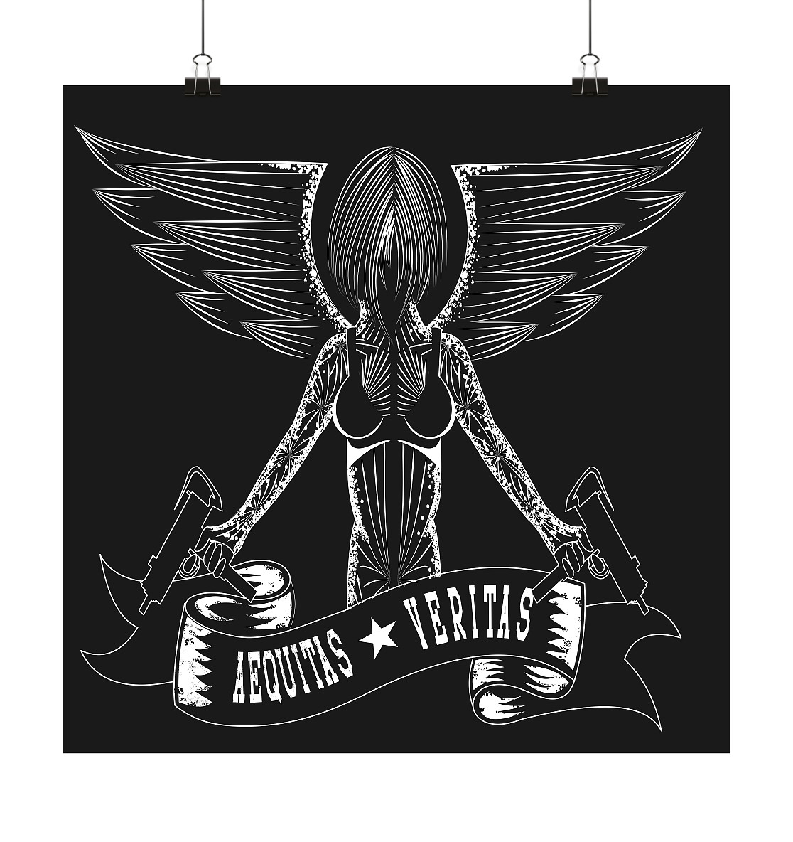 Aequitas Veritas - Poster 40x40