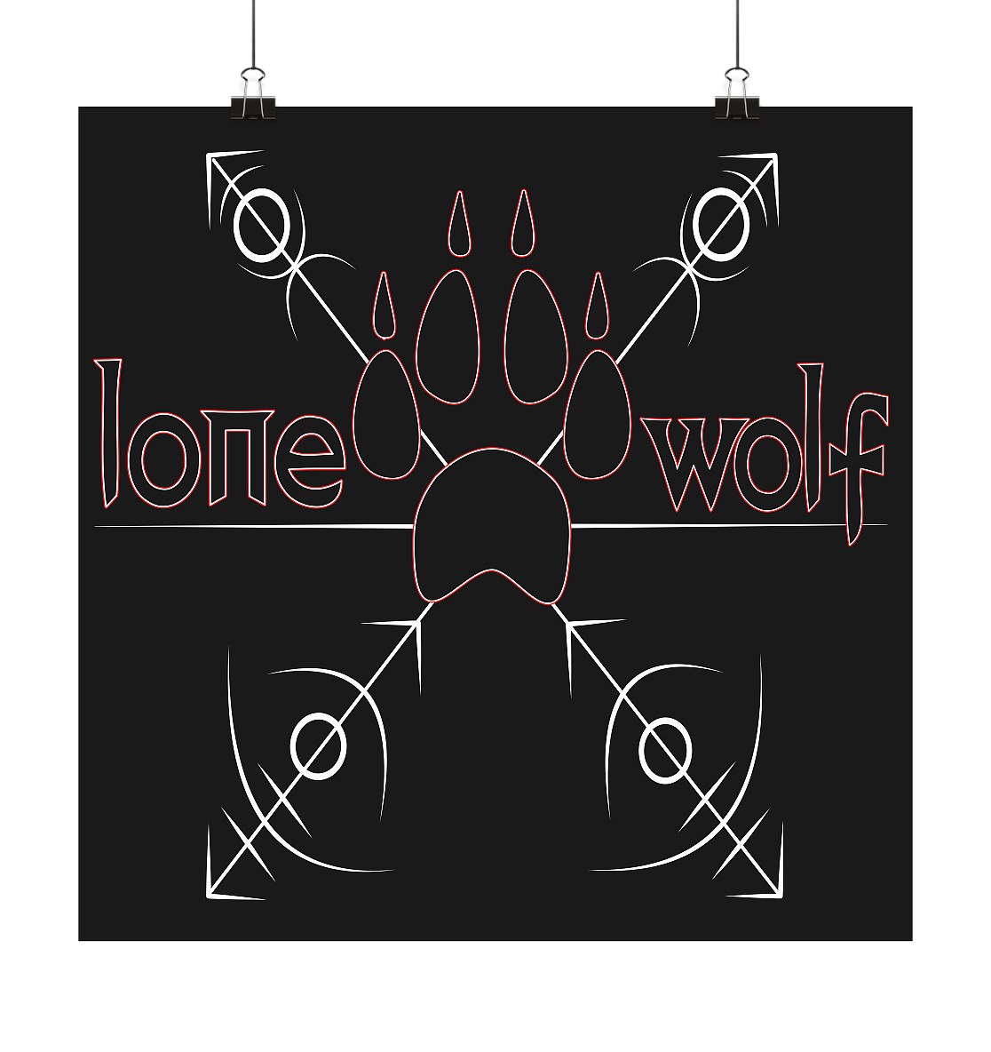 lone wolf - Poster 50x50