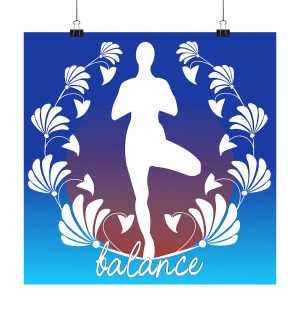 Yoga - Poster 50x50