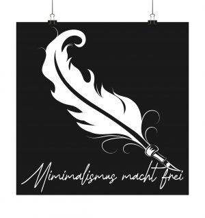 Minimalismus - Poster 60x60