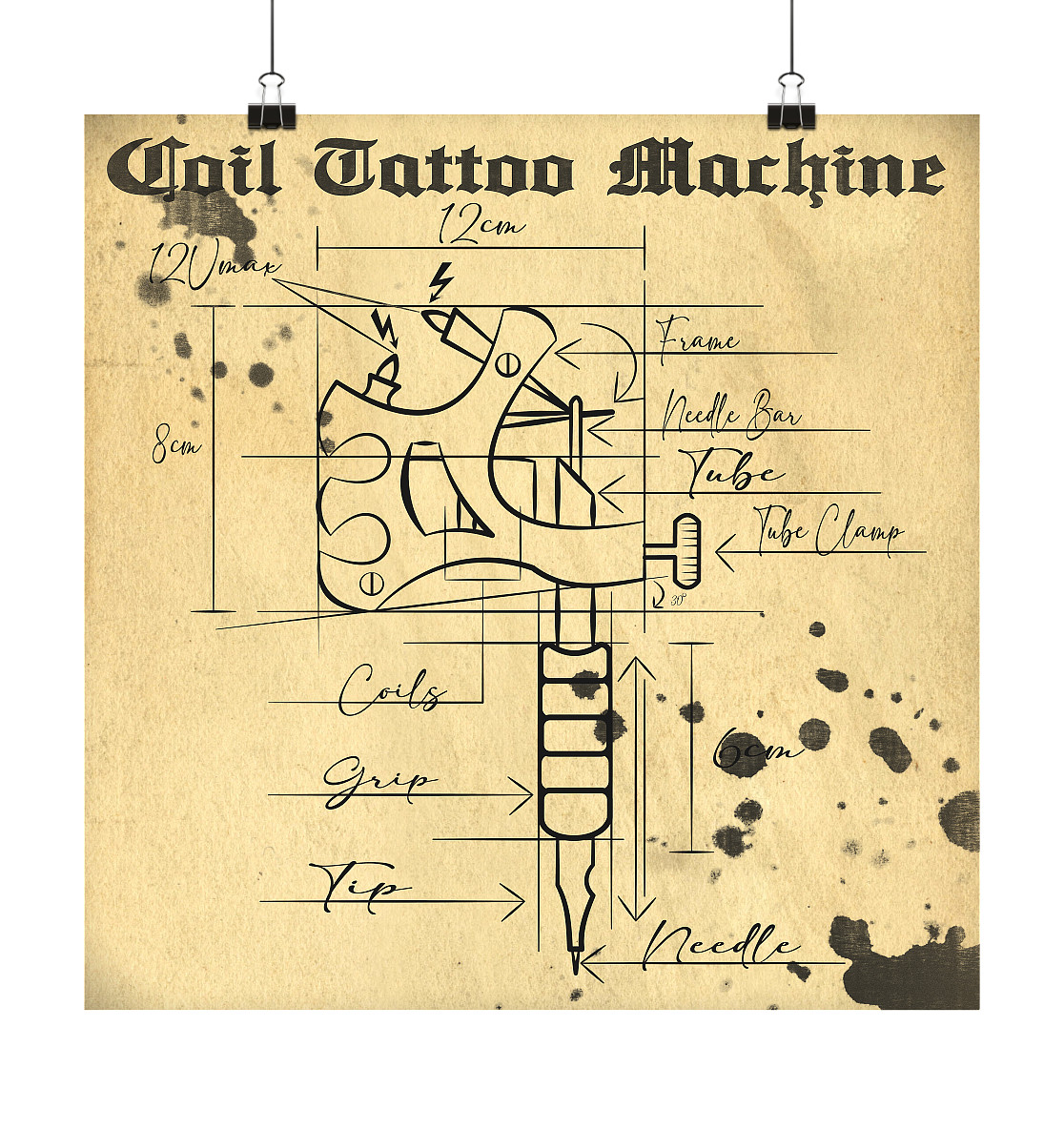Tattoogun - Poster 60x60